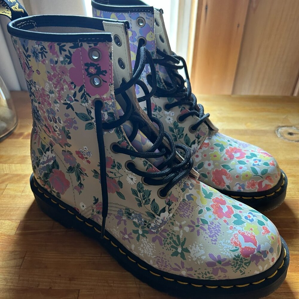 Floral Mashup Dr. Martens